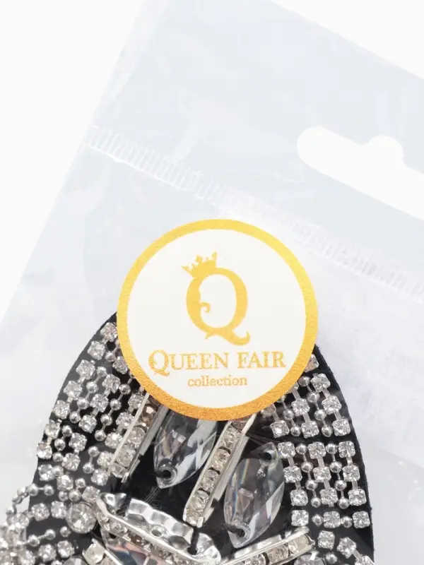 Брошь &laquo;Эполет&raquo;, цвет белый в серебре