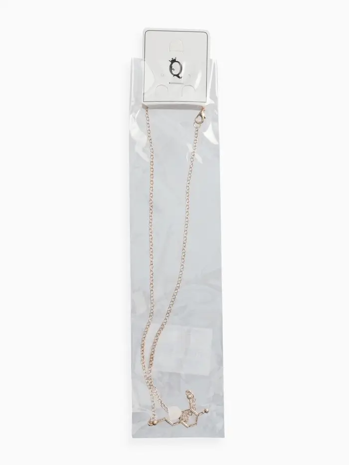 Кулон на цепочке &laquo;Молекула 01&raquo;, цвет золото