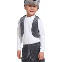 Карнавальный костюм «Волчонок», плюш-лайт, 3-5 лет, рост 92-116 см
