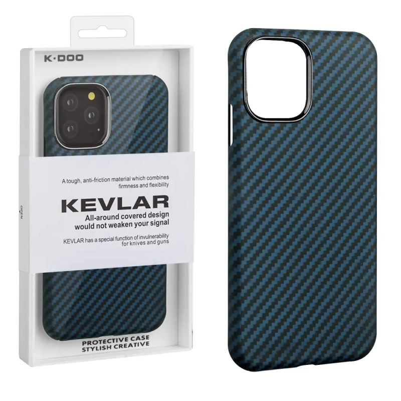 Чехол iPhone 13 Pro Kevlar Blue K-DOO Чехол iPhone 13 Pro Kevlar Blue K-DOO