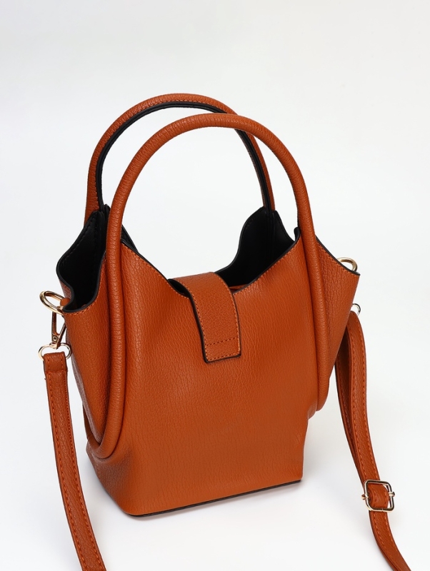 Сумка женская тоут на молнии, цвет рыжий