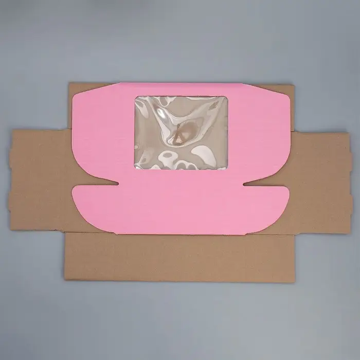 Коробка подарочная сборная с окном, упаковка, «Розовый», 27 х 10 х 21 см Коробка подарочная сборная с окном, упаковка, «Розовый», 27 х 10 х 21 см