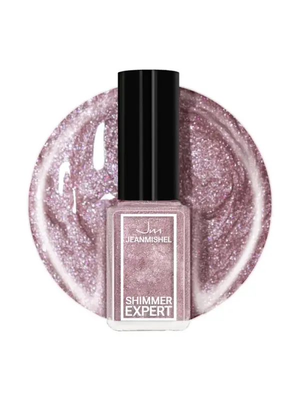 Лак для ногтей с эффектом геля SHIMMER тон S121 серебристо-коричневый искрящийся, 6 мл