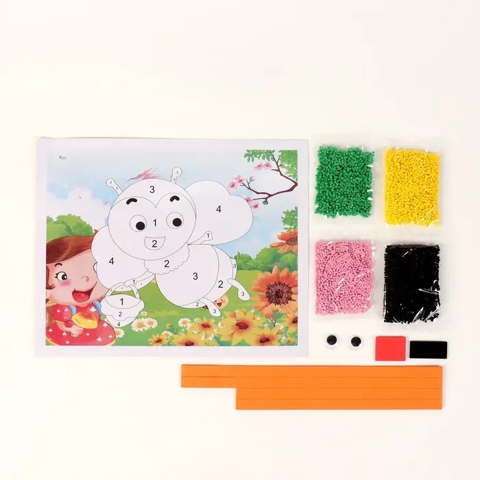 Аппликация EVA крошкой «Пчёлка»