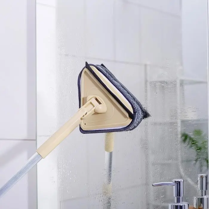 Щётка для окон Доляна, алюминиевая телескопическая ручка 59(89) см, насадка из микрофибры 12&times;12 см, МИКС