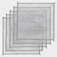 Салфетка металлическая для мытья посуды, однослойная, 30&times;30 см, набор 5 шт.