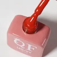 Гель лак для ногтей, однотонный, трехфазный, 10 мл, LED/UV, оранжевый (181)