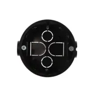 Коробка установочная Luazon Lighting, 68х40 мм, IP20, для сплошных стен, черная Коробка установочная Luazon Lighting, 68х40 мм, IP20, для сплошных стен, черная