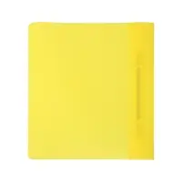 Папка-скоросшиватель Calligrata, А5, 180 мкм, жёлтая, прозрачный верх