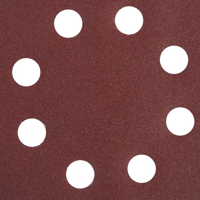 Круг абразивный шлифовальный под  Круг абразивный шлифовальный под "липучку" ТУНДРА, перфорированный, 125 мм, Р120, 10 шт.