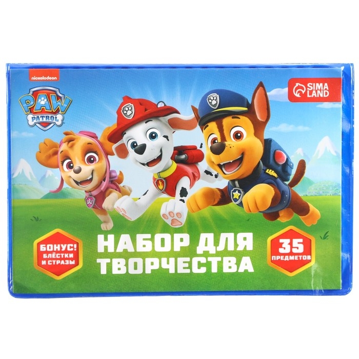 Набор для творчества, 35 предметов, Щенячий патруль Набор для творчества, 35 предметов, Щенячий патруль