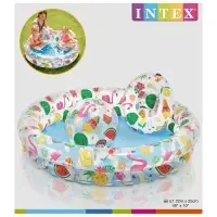 Бассейн надувной &laquo;Фрукты&raquo;, 122&times;25 см, с кругом и мячом, от 2 лет, 59460NP INTEX