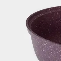 Кастрюля-жаровня KUKMARA Trendy style, 3 л, d=26 см, h=9 см, антипригарное покрытие, стеклянная крышка, фиолетовая