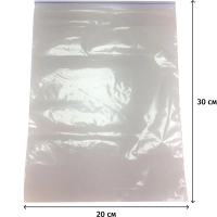 Пакет с замком (Zip Lock) 20х30 см 60 мкм 100 шт/уп