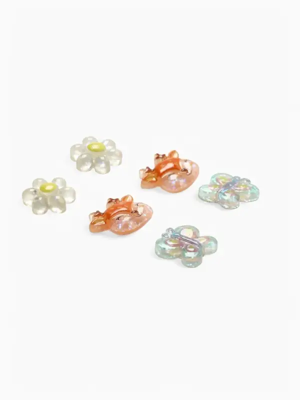 Серьги-клипсы детские на магните Выбражулька &laquo;Ассорти&raquo;, 3 пары