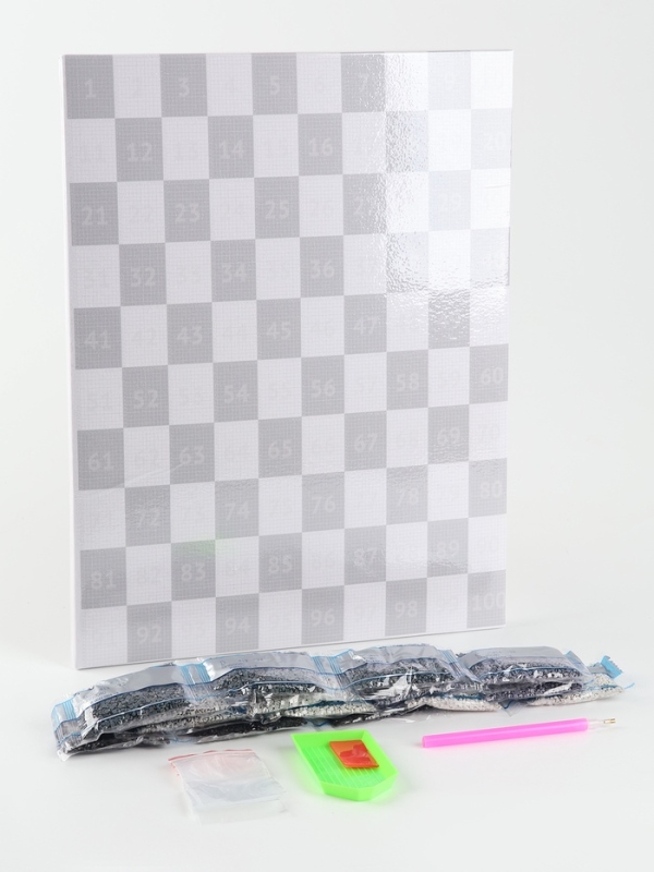 Алмазная мозаика по фото с полным заполнением «Gray», на холсте с подрамником, 30 х 40 см