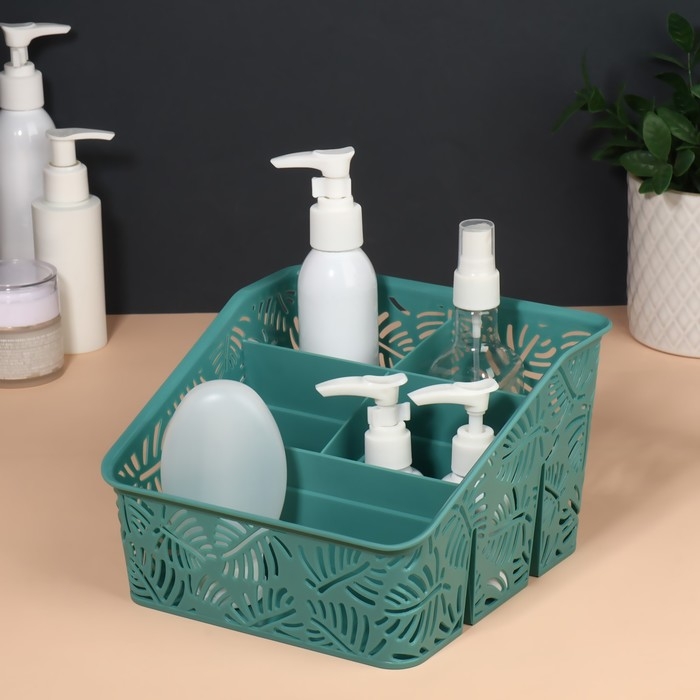 Органайзер для хранения, 5 секций, 20 × 19 × 12 см, цвет МИКС