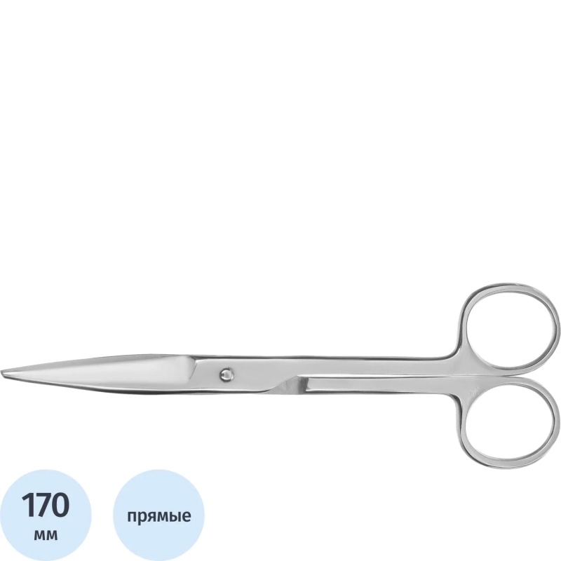 Ножницы остроконечные прямые, 170 мм Н-245