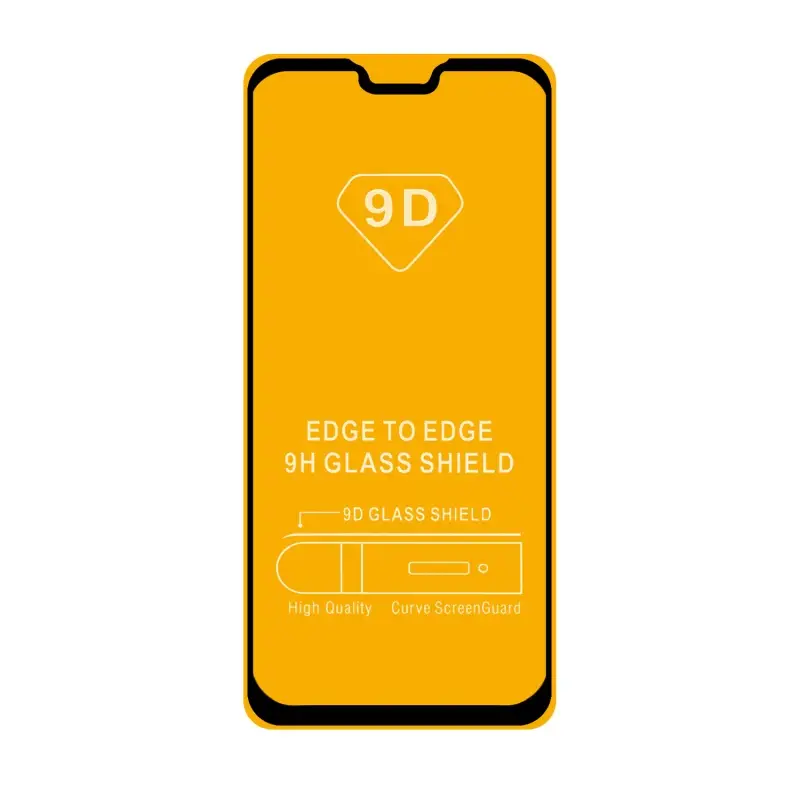 Защитное стекло для Huawei Honor 8X/9X Lite с рамкой 9H Full Glue без упаковки черное (25 шт./уп.)