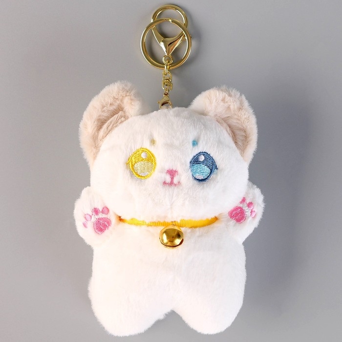 Мягкая игрушка «Котик», 12 см, цвет белый Мягкая игрушка «Котик», 12 см, цвет белый