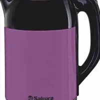 Чайник электрический Sakura SA-2168BV, 1.8 л, 1800 Вт, металлический, чёрно-фиолетовый