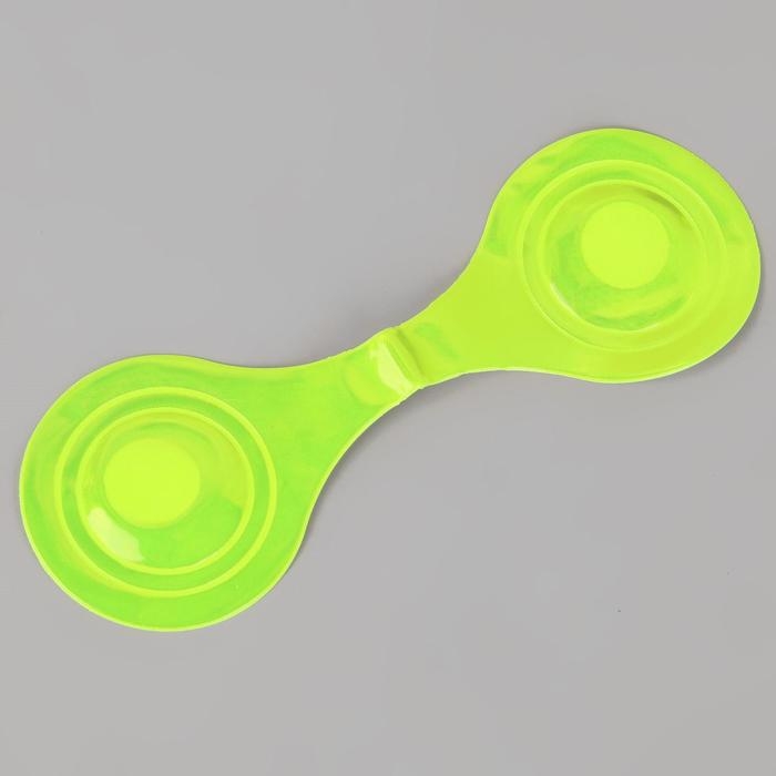 Светоотражающая клипса на магните, 5 × 15 см, цвет жёлтый Светоотражающая клипса на магните, 5 × 15 см, цвет жёлтый