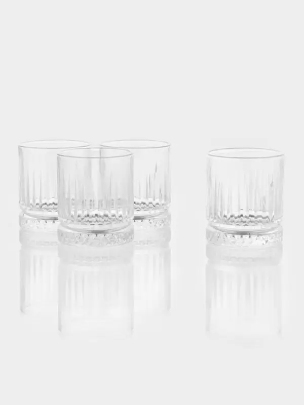 Набор стаканов Paşabah&ccedil;e Elysia, 355 мл, 4 шт., стекло, прозрачный