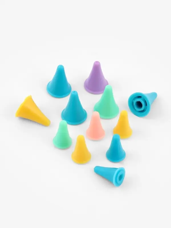 Набор заглушек для спиц, d=1.8 / 1.3 см, 12 шт., разноцветный