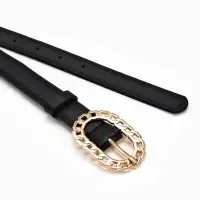 Ремень жен 04-01-01-01, Июнь2503, 2,5*0,3*110 см, без винта, пряж золото, 1 прокол, черный 1090312 Ремень жен 04-01-01-01, Июнь2503, 2,5*0,3*110 см, без винта, пряж золото, 1 прокол, черный 1090312