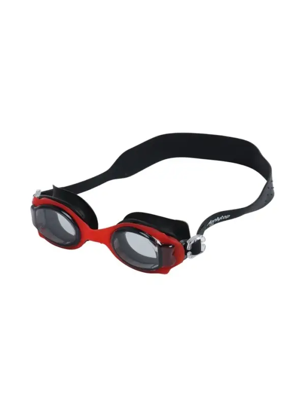 Очки для плавания детские ONLYTOP, беруши, цвет чёрный