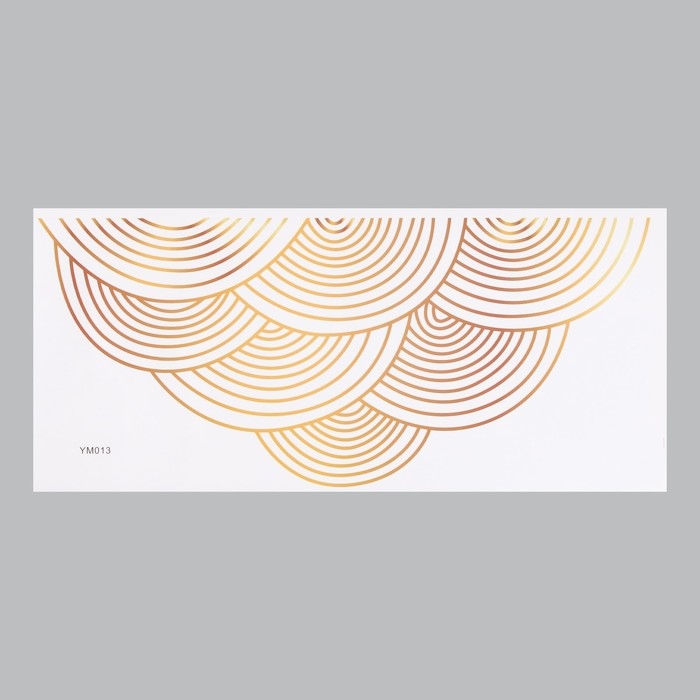 Наклейка пластик интерьерная цветная Наклейка пластик интерьерная цветная "Золотой узор" 27х59 см