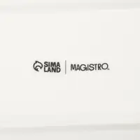 Блюда для подачи Magistro &laquo;Бутыль Инь-Янь&raquo;, 31.8&times;10.8&times;2.8 см, набор 2 шт., фарфор, белое, чёрное
