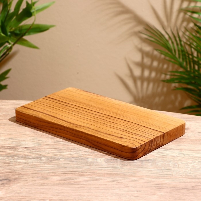 Блюдо 25х15х2 см, тиковое дерево