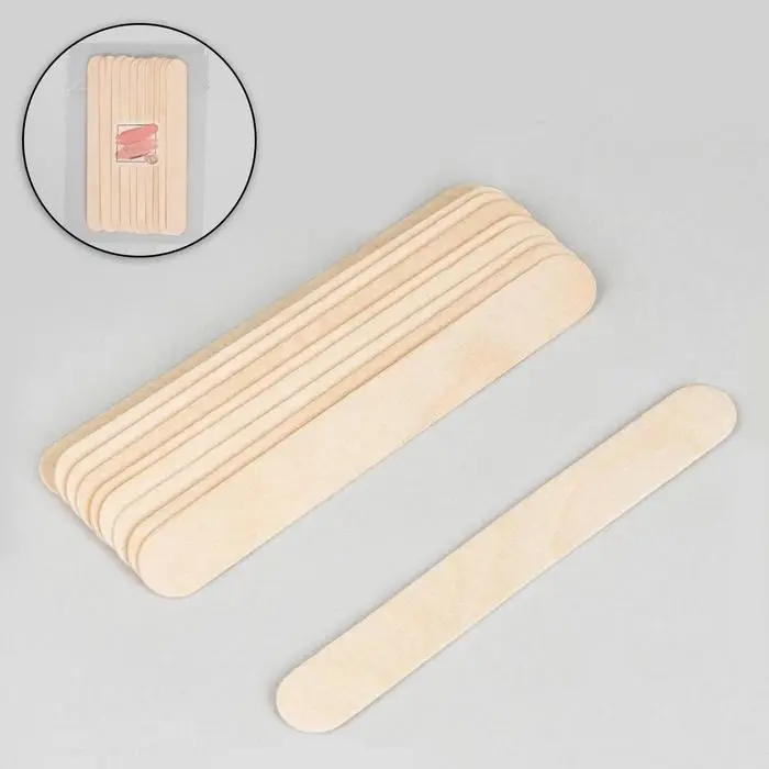 Шпатели для депиляции, деревянные, 15×1.7 см, 10 шт. Шпатели для депиляции, деревянные, 15×1.7 см, 10 шт.