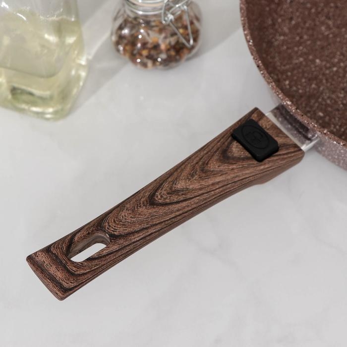 Сковорода Доляна «Брауни», d=28 см, антипригарное покрытие, съёмная ручка, индукция Сковорода Доляна «Брауни», d=28 см, антипригарное покрытие, съёмная ручка, индукция