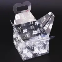 Коробка подарочная новогодняя складная ПВХ &laquo;Подарки&raquo; 8&times;8&times;8 см