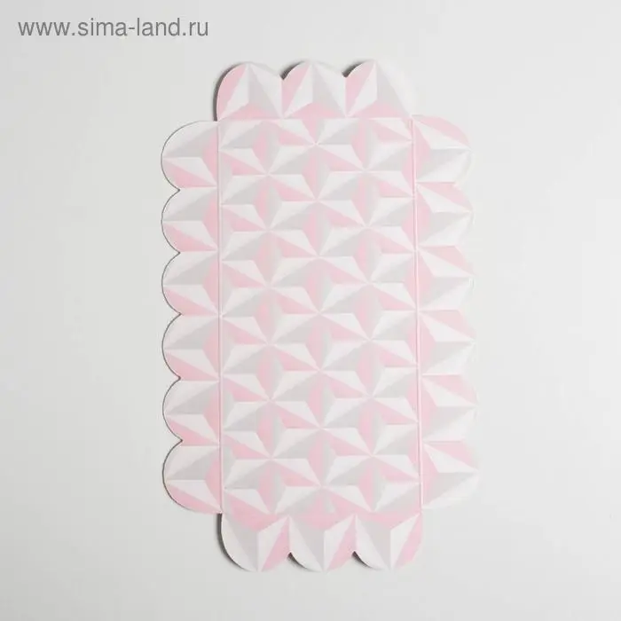 Коробка для печенья, кондитерская упаковка с PVC крышкой, «Тебе», 21 х 10.5 х 3 см