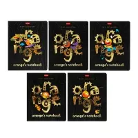 Тетрадь 48 листов клетка "Золотой апельсинчик", обложка мелованный картон, матовый лак, 3D фольга, 3D лак, блок 65 г/м2, 5В МИКС