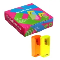 Точилка ErichKrause. City Neon, с контейнером, МИКС