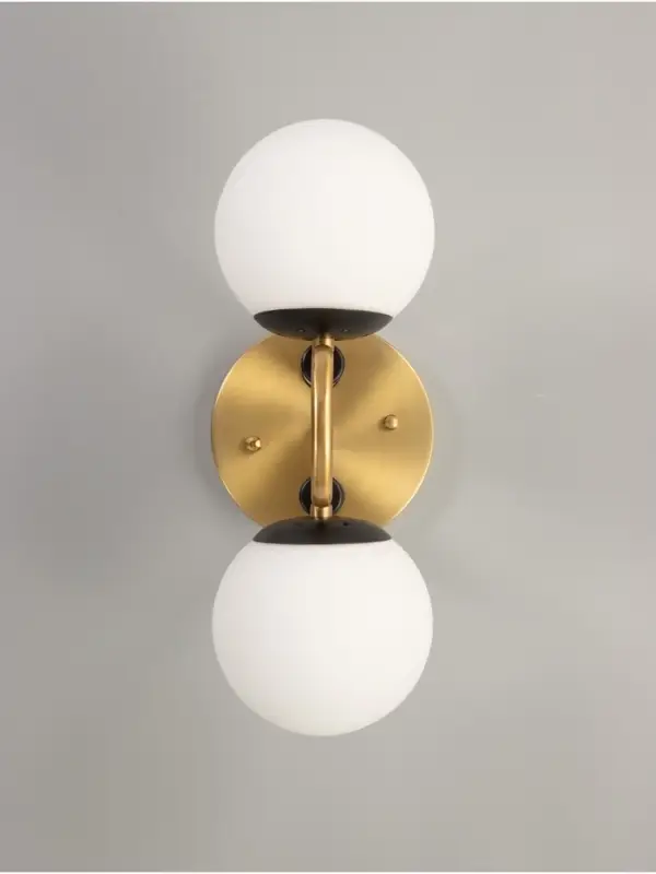 Люстра &laquo;Донна&raquo; 2&times;40 Вт Е27 черный/латунь 37&times;15&times;25 см