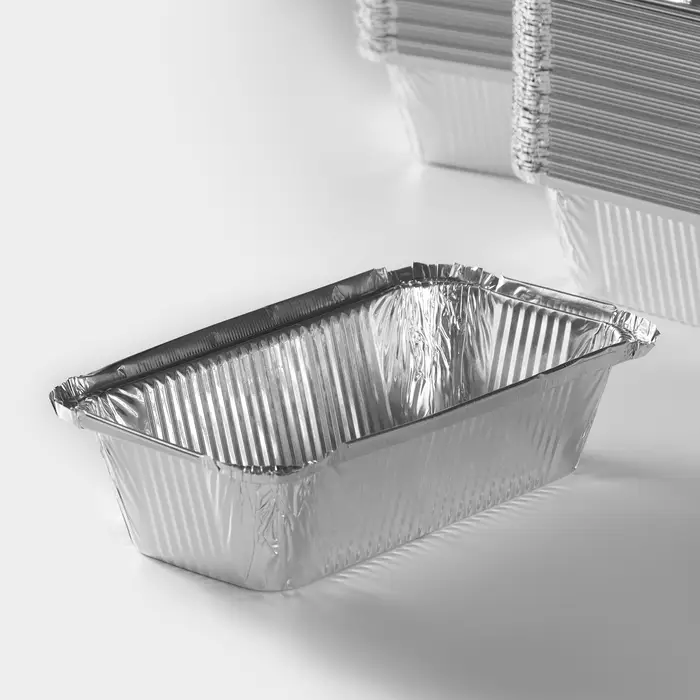 Форма для выпечки и запекания Доляна, 620 мл, 19.8×10.3×5.5 см, фольга, серебристая Форма для выпечки и запекания Доляна, 620 мл, 19.8×10.3×5.5 см, фольга, серебристая