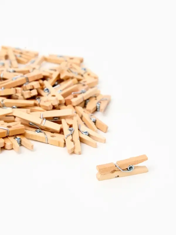 Набор прищепок "Классика" 100 штук размер 2,5х0,8 см