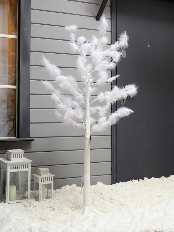 Светодиодное дерево «Перья» 1.5 м, 300 LED, постоянное свечение, 220 В, свечение тёплое белое Светодиодное дерево «Перья» 1.5 м, 300 LED, постоянное свечение, 220 В, свечение тёплое белое