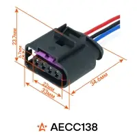 Разъем 4 pin с проводами для катушки зажиг. для VAG Octavia III, A3; Mercedes M W164, GL X164