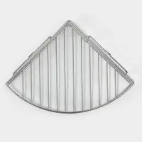 Полка угловая, 1 ярус, 20&times;20&times;7 см, хром