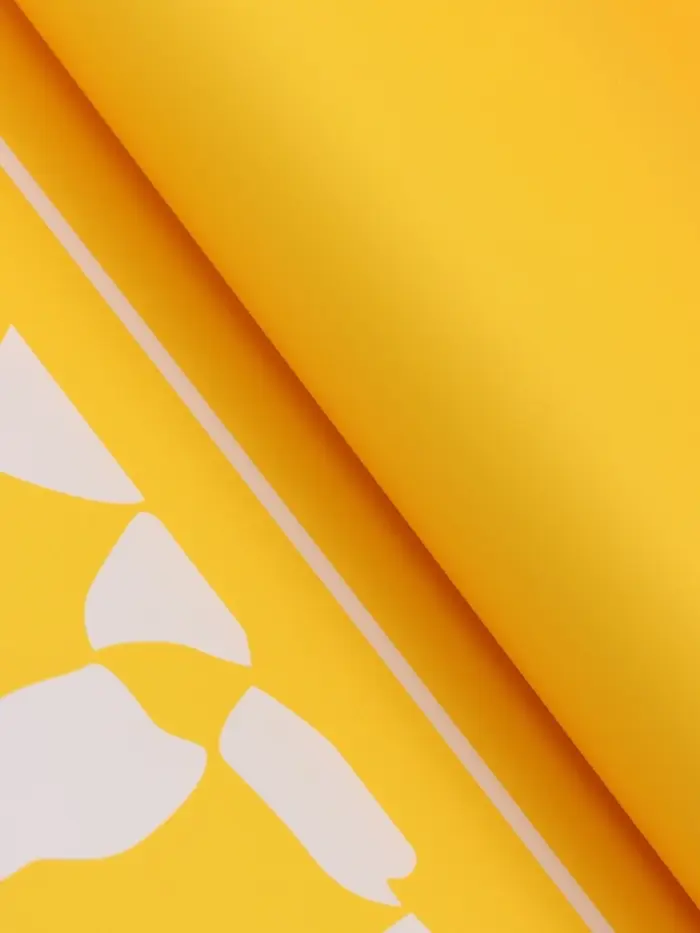 Пленка для цветов, желтая, 57х57 см