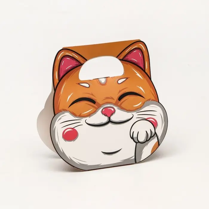 Коробка складная «Кошечка», 19,5 х 19,5 х 7 см Коробка складная «Кошечка», 19,5 х 19,5 х 7 см