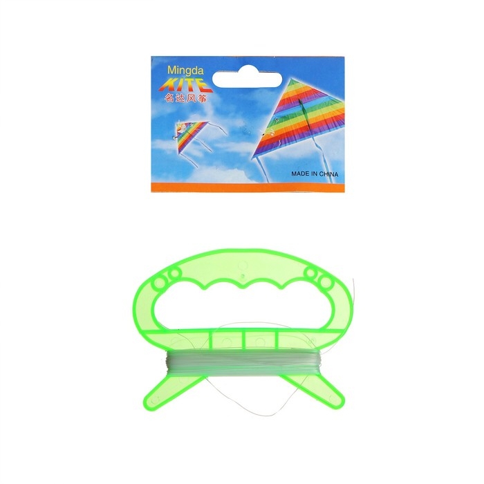 Воздушный змей «Цветной в полоску», с леской, цвета МИКС Воздушный змей «Цветной в полоску», с леской, цвета МИКС