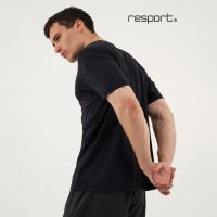 Футболка мужская Resport, р. 52, цвет чёрный, базовая, со вставками