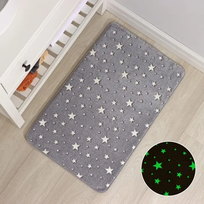 Коврик для ванной и туалета Доляна &laquo;Светящиеся звёзды&raquo;, 50&times;80 см, серый